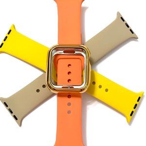 44mm 42mm papaya yell tan gold case